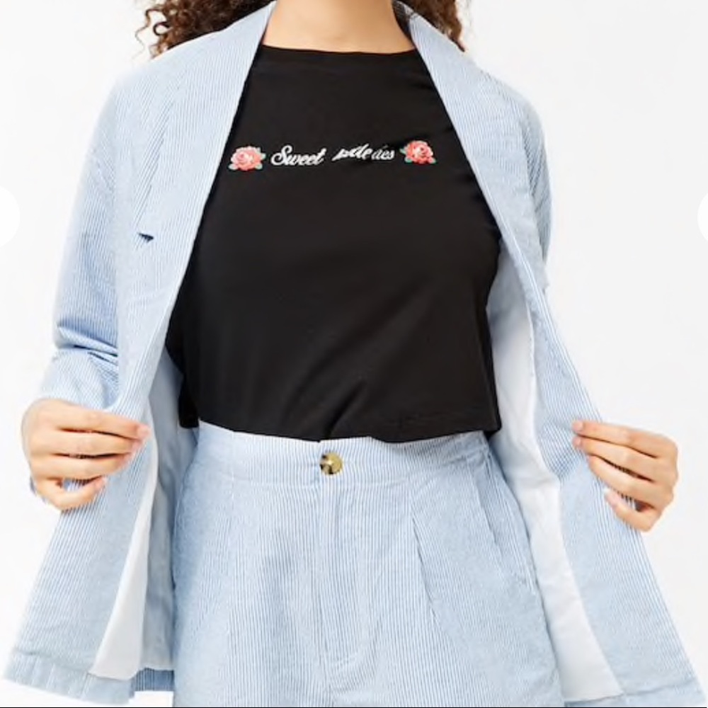 Striped Cotton-Blend Blazer